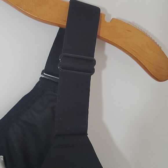 LIVI Lane Bryant Wireless Medium-Impact Wicking Sports Bra Black Size 44DDD - Picture 3 of 10